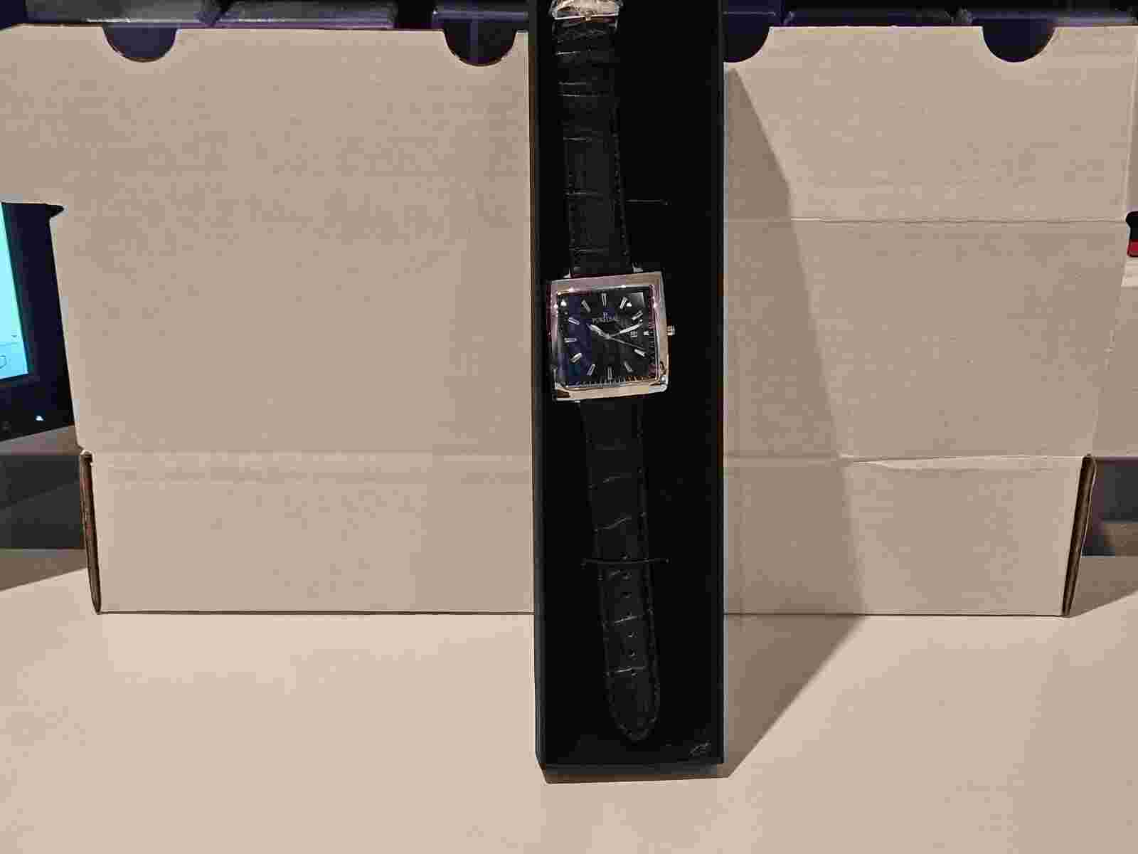 PureDial Men’s Watch- THE SQUARE LEGACY - BLACK/SILVER