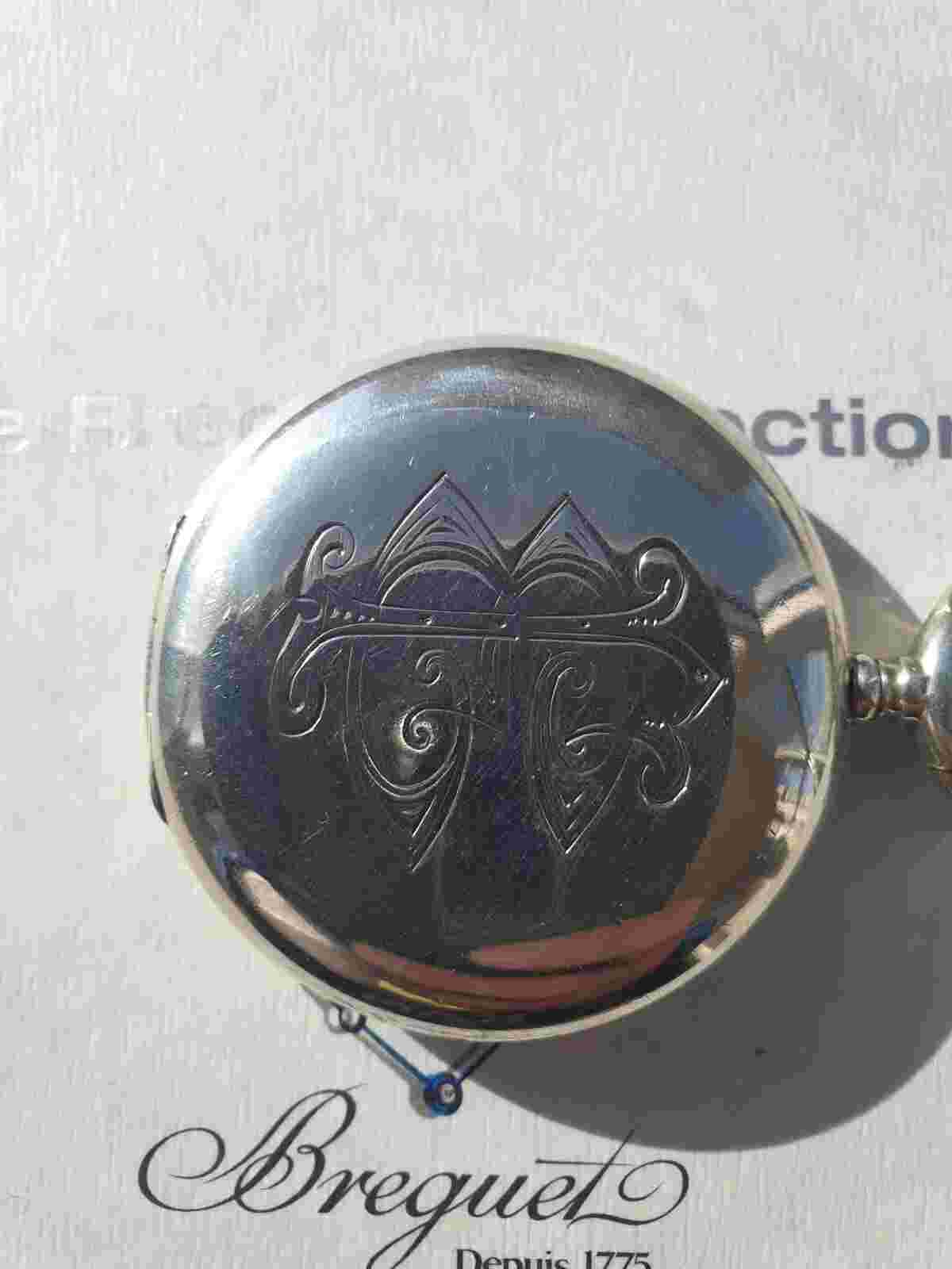 Antique Silver  Swiss IWC Pocket Watch circa 1900