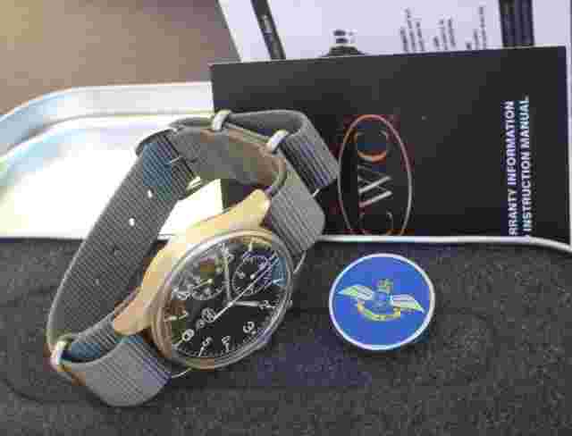 CWC Royal Navy Fleet Air Arm Pilots Valjoux 7765 Chronograph, NoS Condition