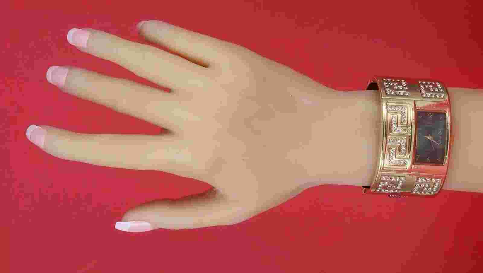 Wide Face Fashion Bracelet Women's Bangle Cuff Watch