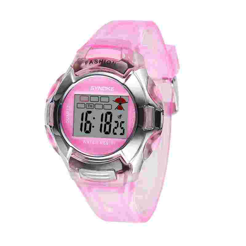 Kids Sports Waterproof Alarm Stopwatch Boy Girls LED Electronic Wristwatch