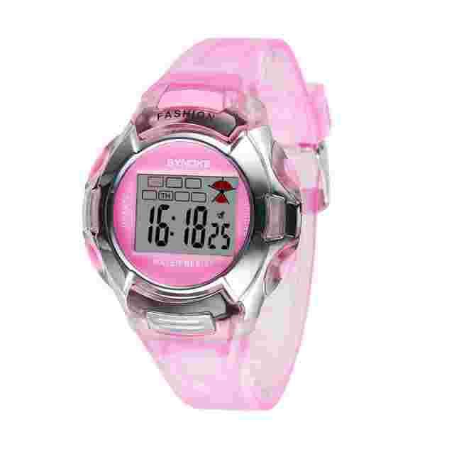 Kids Sports Waterproof Alarm Stopwatch Boy Girls LED Electronic Wristwatch