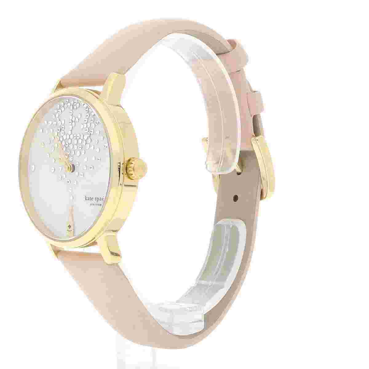 Kate Spade Metro Vachetta 0735 Women's Beige Leather Analog Quartz Watch Wo444