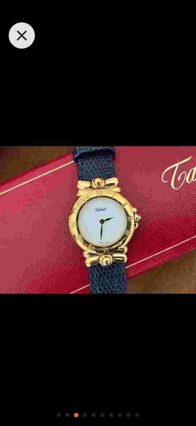Tabbah Premiere Gold Plated Ladies Watch Original Box, Pouch &