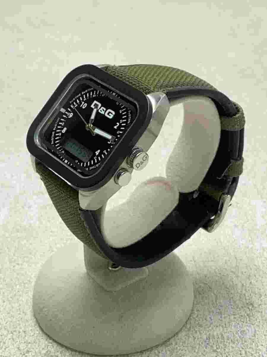 D&G DW0297 Analog Watch Black Excellent JAPAN
