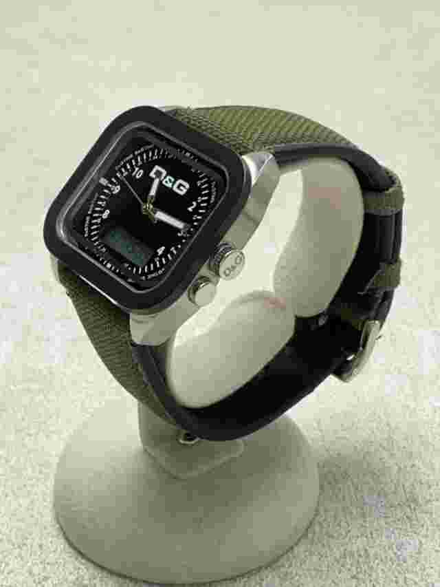 D&G DW0297 Analog Watch Black Excellent JAPAN