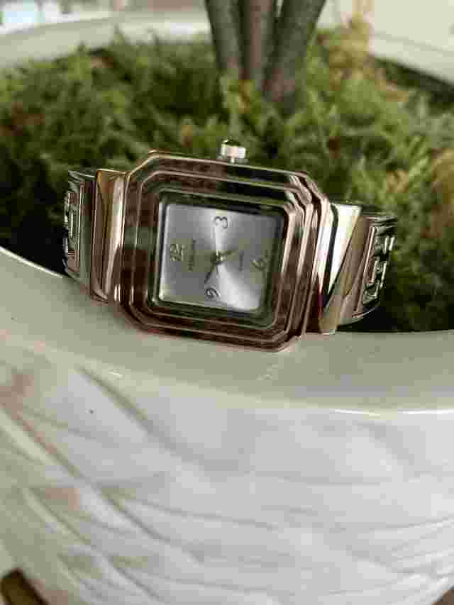 NEW Persona Silver Square Bangle Ladies Watch