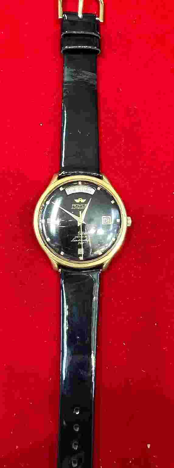 Vintage Royce Leadership 707 Automatic Watch 57 Jewels Presidential Watch