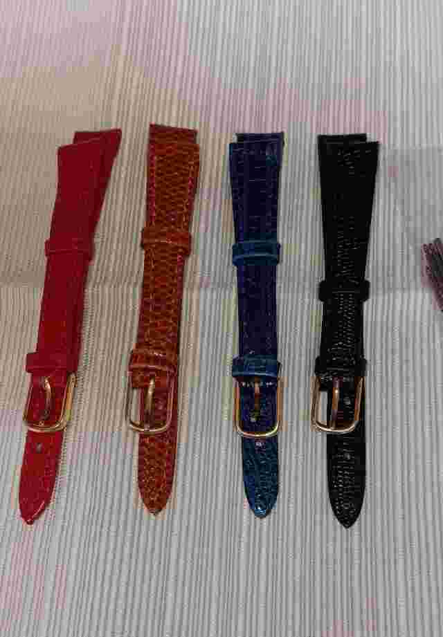 Becora ladies watch Moon Phase bands only-lot of 4 bands-for parts only