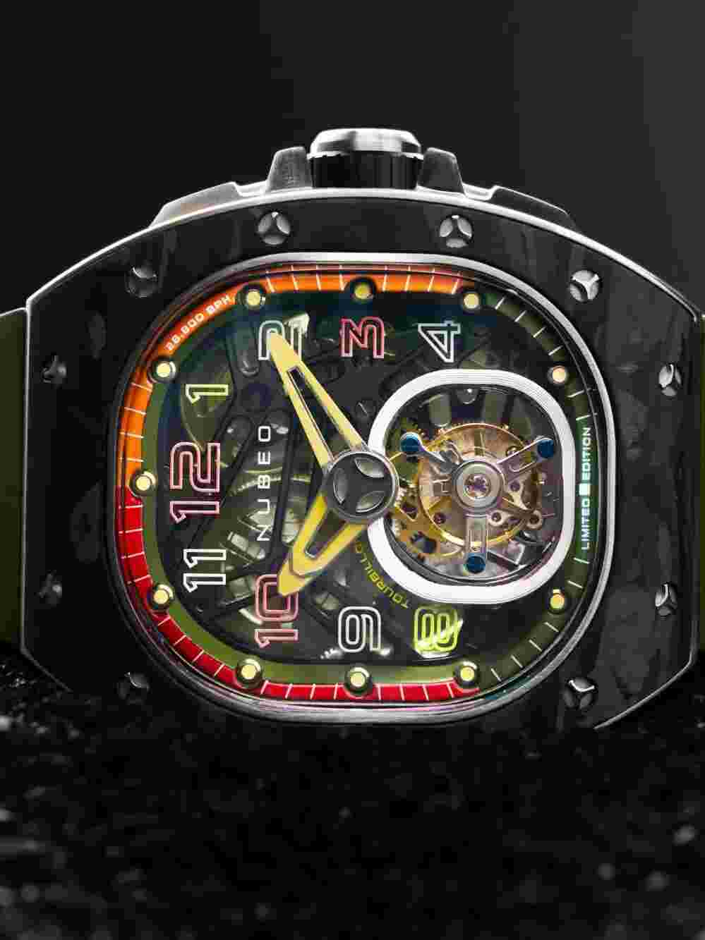 Nubeo NB-6108-05 Mens Watch Viper Tourbillon Limited 43mm 5ATM