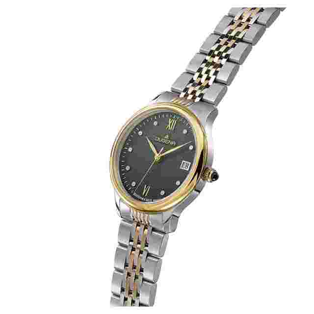 Dugena Women's Watch Florence Sapphire Glass Bicolour/Green 4461083