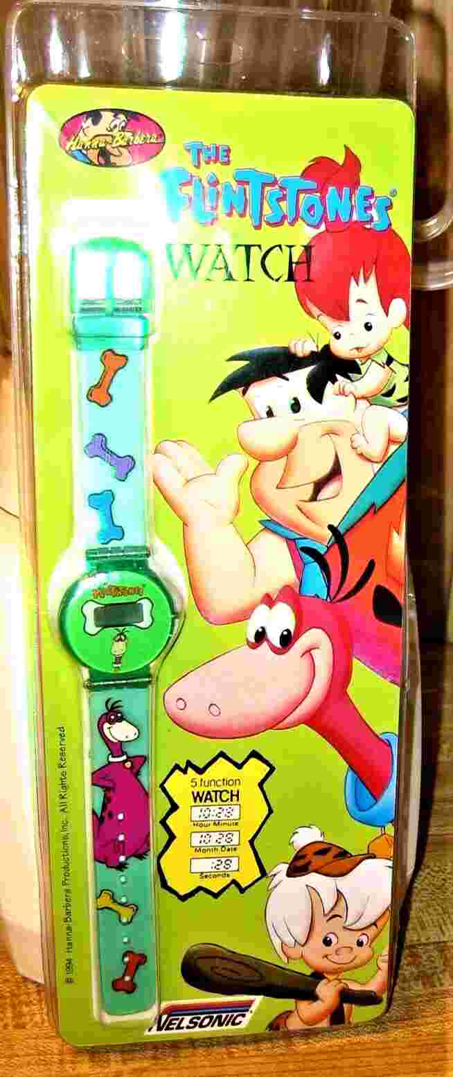 Vintage Flintstones Dino the Dinosaur Wristwatch Hanna-Barbera-Original Package