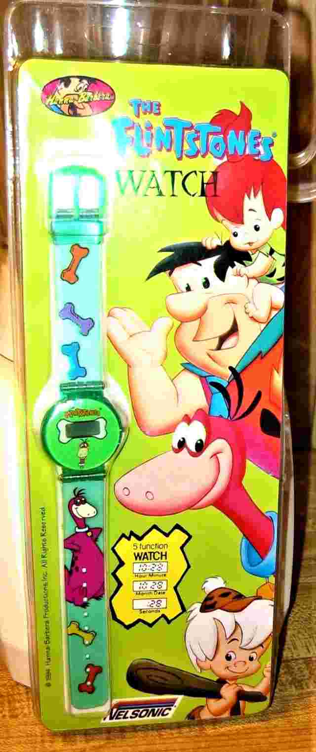 Vintage Flintstones Dino the Dinosaur Wristwatch Hanna-Barbera-Original Package