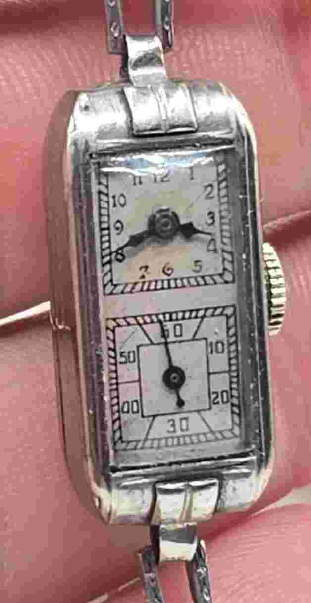Rare Olympic Duo Dial Nurse Watch For Repairs With Band