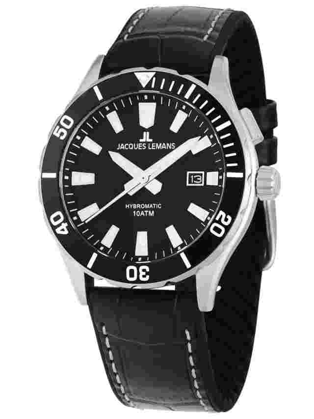 Jacques Lemans 1-2131A Hybromatic Mens Watch 43mm 10ATM