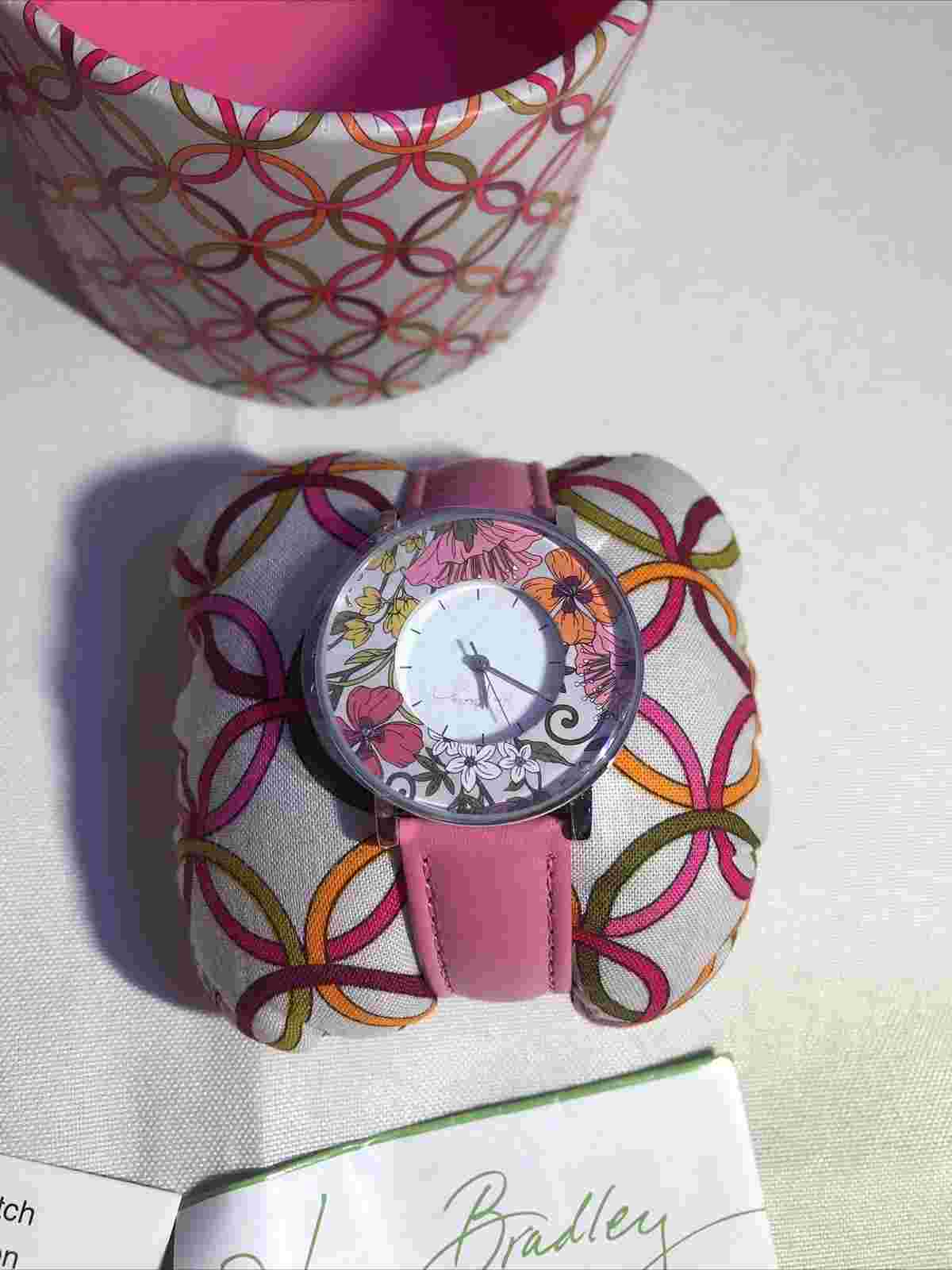 Vera Bradley Hope Watch Tea Garden Floral watch Retired Needs Battery