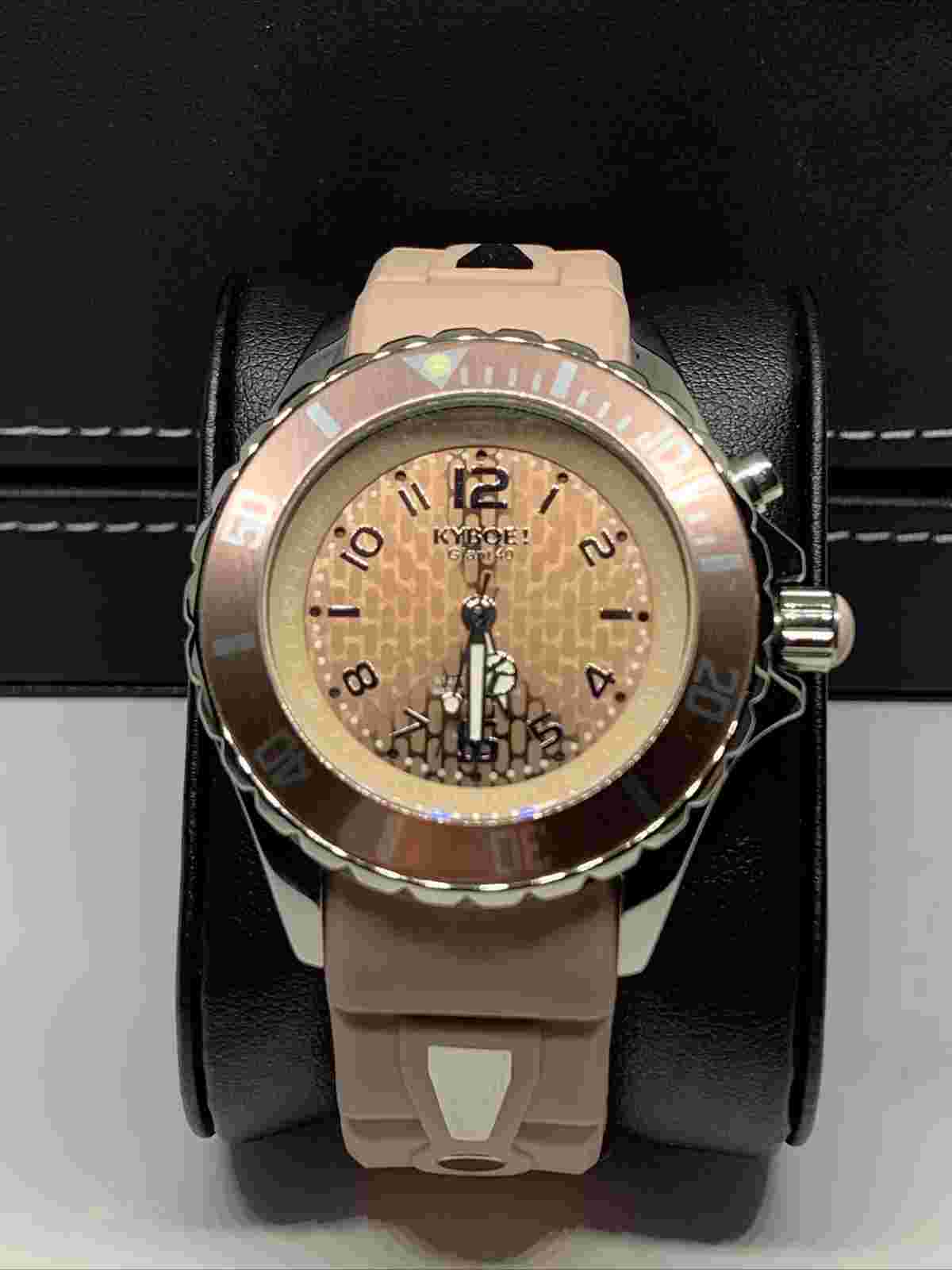 Kyboe! Giant 40 FW 40 005 001095 Women's Taupe Silicone Analog Dial Watch FRY52