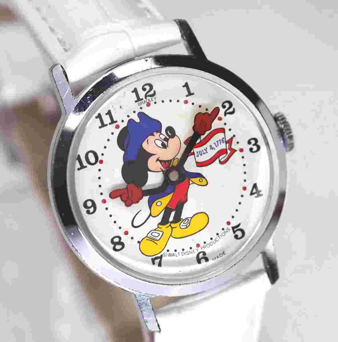 Watch Bradley Mickey Mouse Independence Day 200th Anniversary 70s Manual Winding