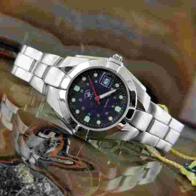 POLO GMT Stainless Steel Watch with Date