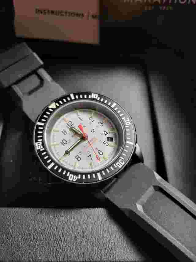 MARATHON 41MM GSAR LHD PANDA ARCTIC ANTHRACITE AUTOMATIC LEFTY DESTRO ULTRA RARE