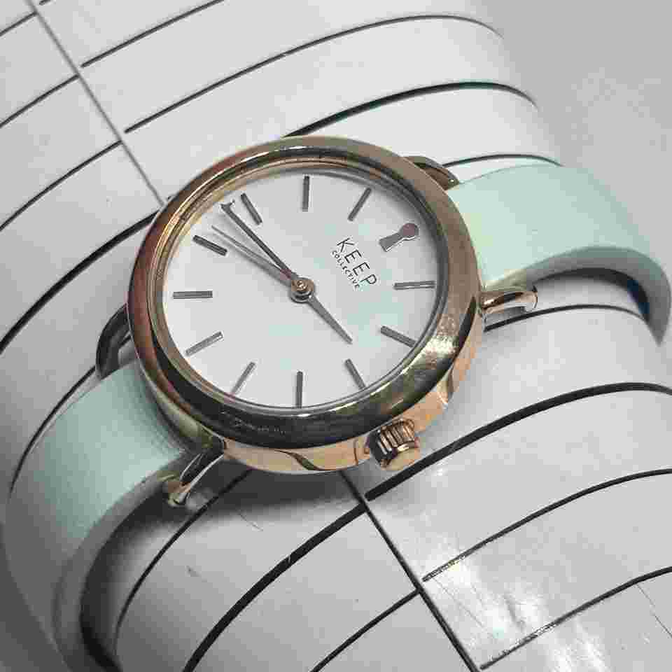 KEEP Collective Women’s Watch “the time to be happy is now” Rose Gold Working