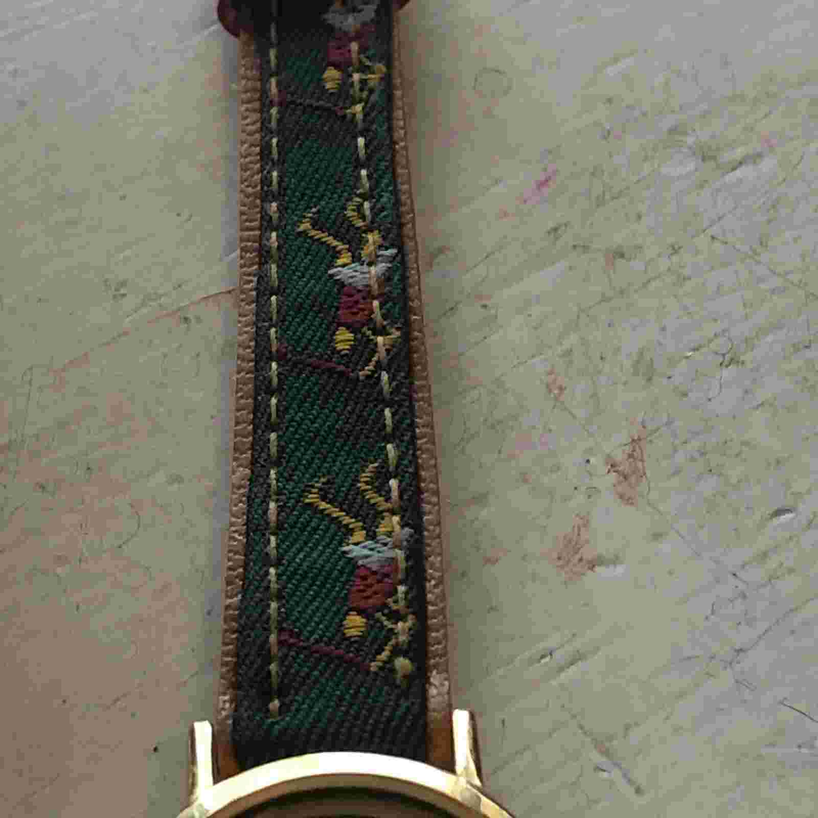 Ronica Women's Golf Watch Genuine Leather Band Rotating Golf Ball- New Battery
