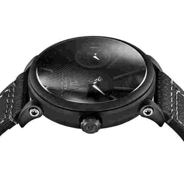 Cleanrance Weide Men's Leather Strap Analog Watch UV1508B-2C-BLACK US*4