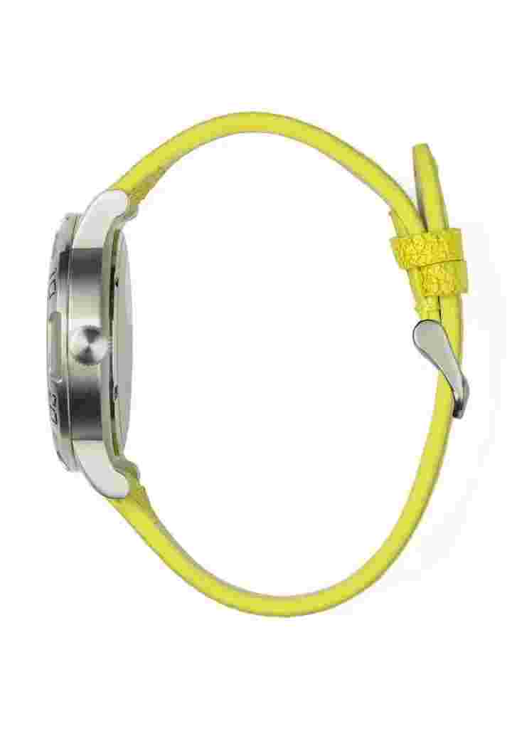 Redshift 7 Men's Watch Galaxy 7 Yellow Leather Watchband - Retail $145 - NIB