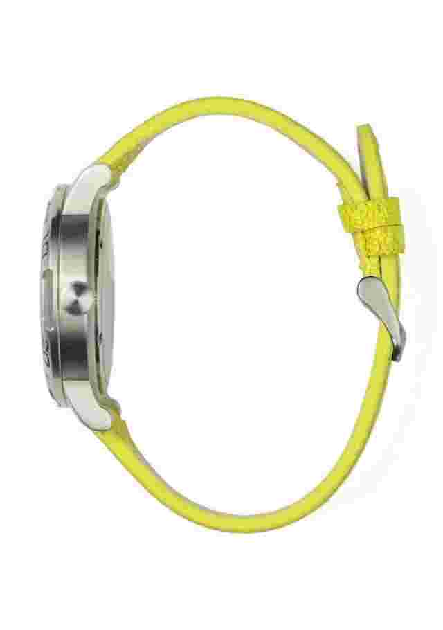Redshift 7 Men's Watch Galaxy 7 Yellow Leather Watchband - Retail $145 - NIB