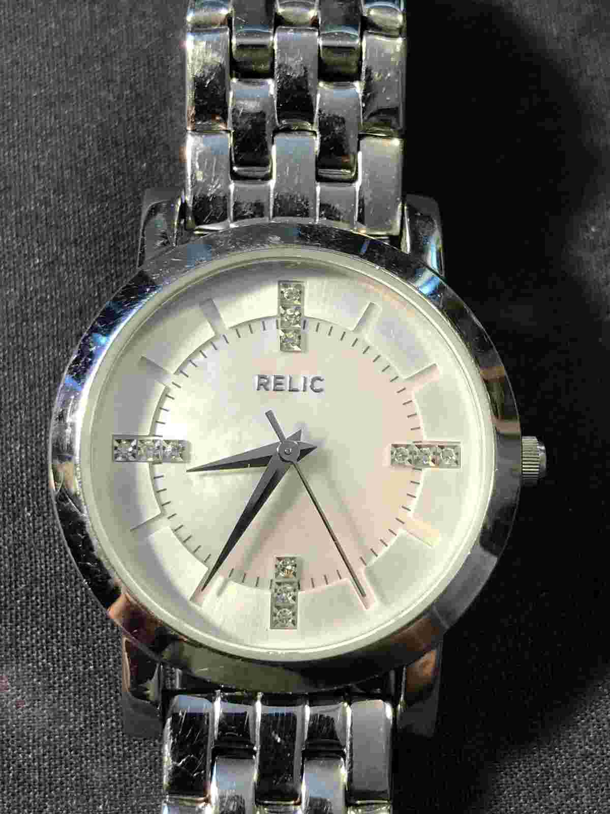 Relic By Fossil Women’s Watch Stainless Steel Ladies Wristwatch Untested