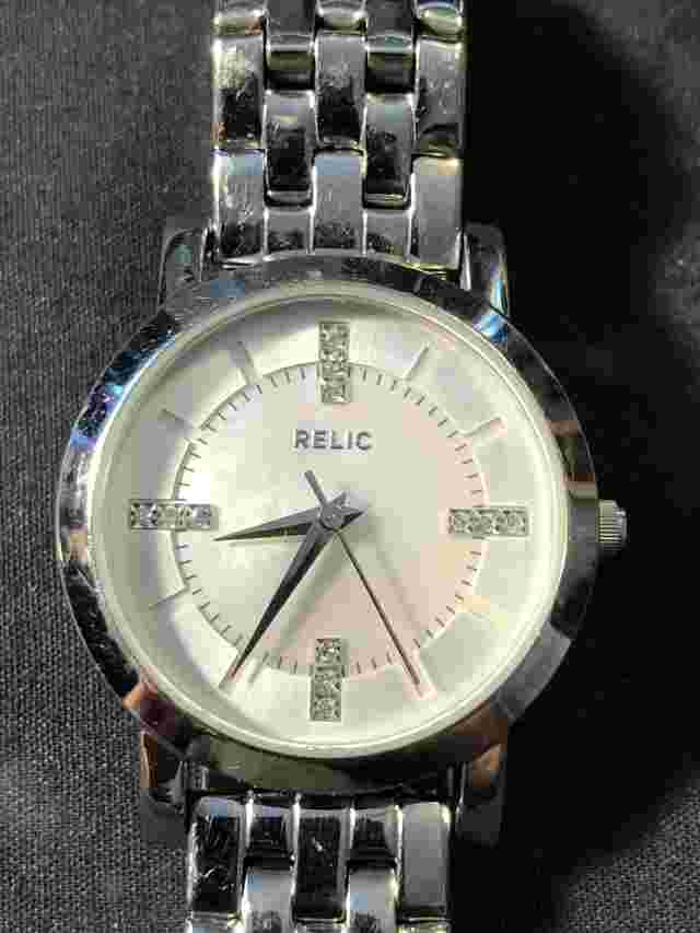 Relic By Fossil Women’s Watch Stainless Steel Ladies Wristwatch Untested