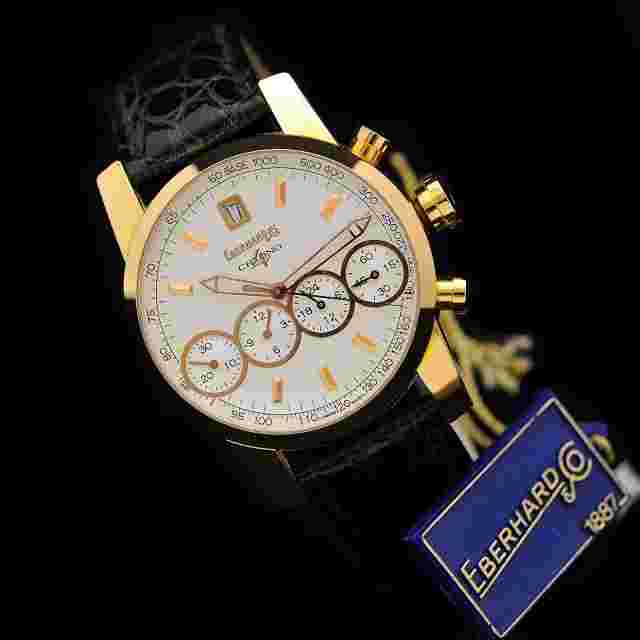 Eberhard & Co. Chrono 4 Men's Black Watch - 30058