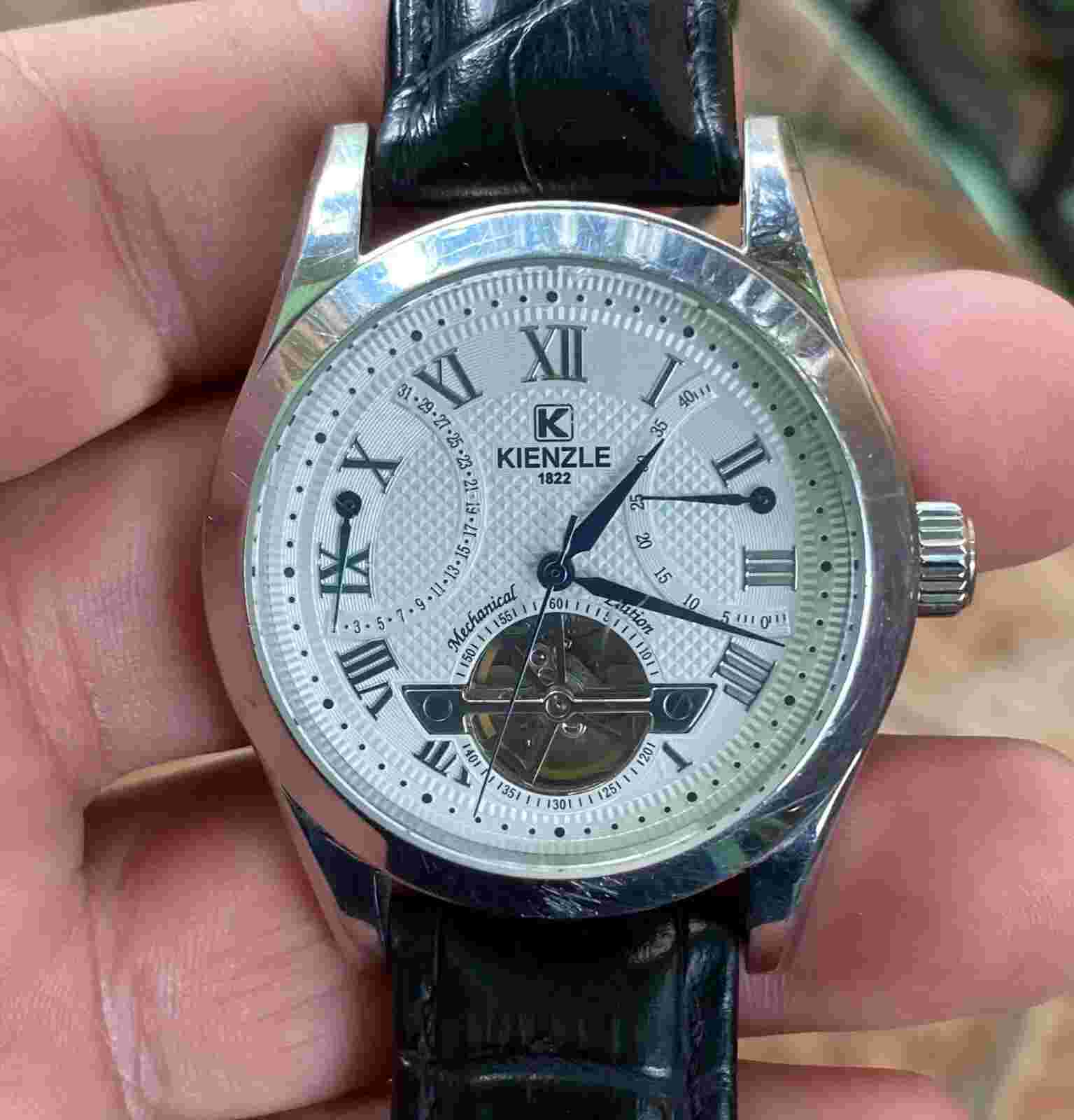 KIENZLE Power Reserve Sceleton automatic watch working condition,Limited