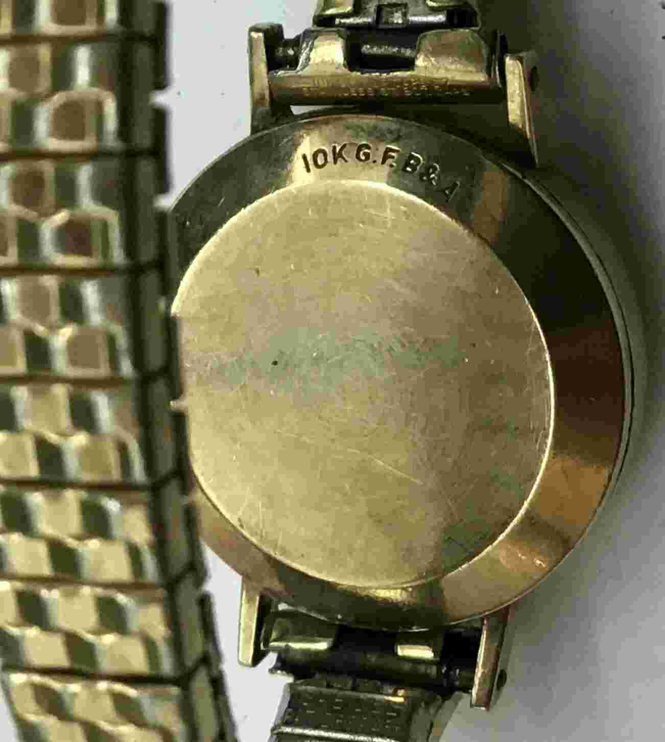 10K Gold Vintage LONGINES WATCH HEAD W BAND