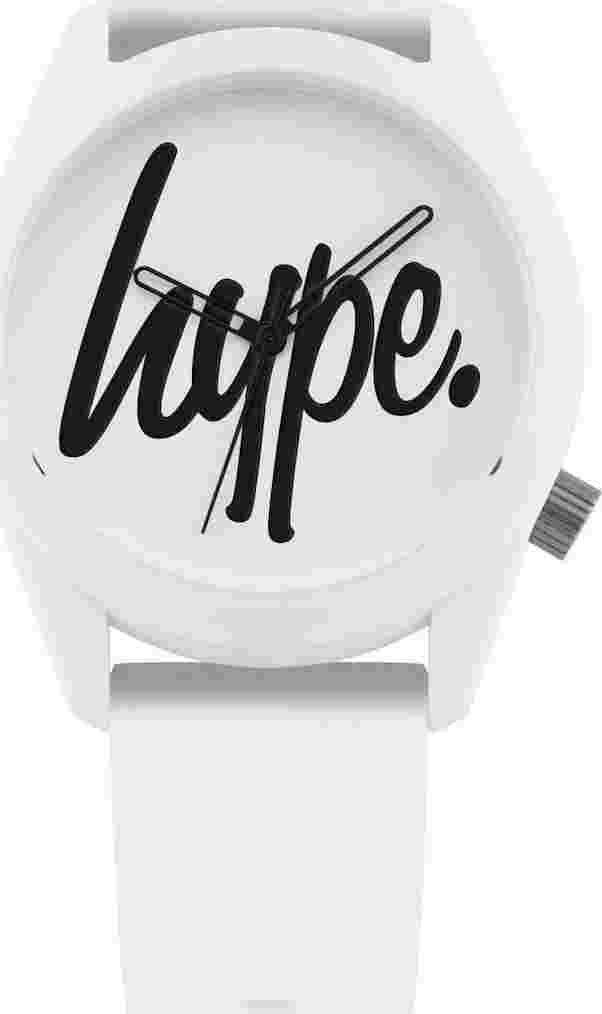 Hype Womens Hyl001w White Resin Strap Wrist Watch
