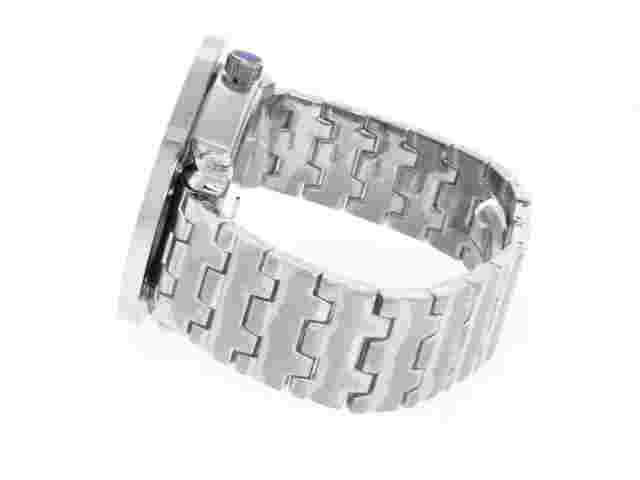 NEW SUPER TECHNO BY JOE RODEO MENS DIAMOND WATCH SILVER TONE CASE METAL BAND