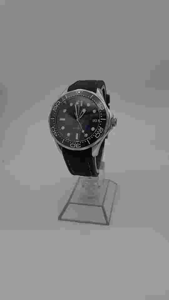 Mens Luxury Blue Sea Divers Watch. Miyota Japanese Automatic  100mWR Black Strap