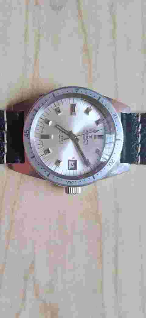 Vintage Pierce Diver 200 meters Gray Dial 2178/7 Automatic Cal ETA 2472 -1960s