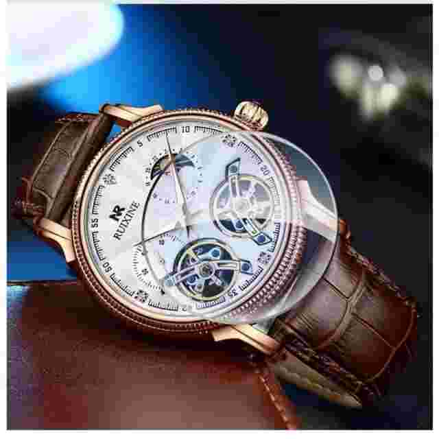 Luxury Wristwatch Sapphire double flex, silver outline