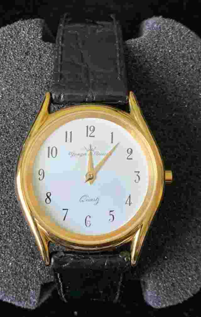 NEW Yonger & Bresson Qvartz Men Women watch Leahter Bracelet size 34 mm