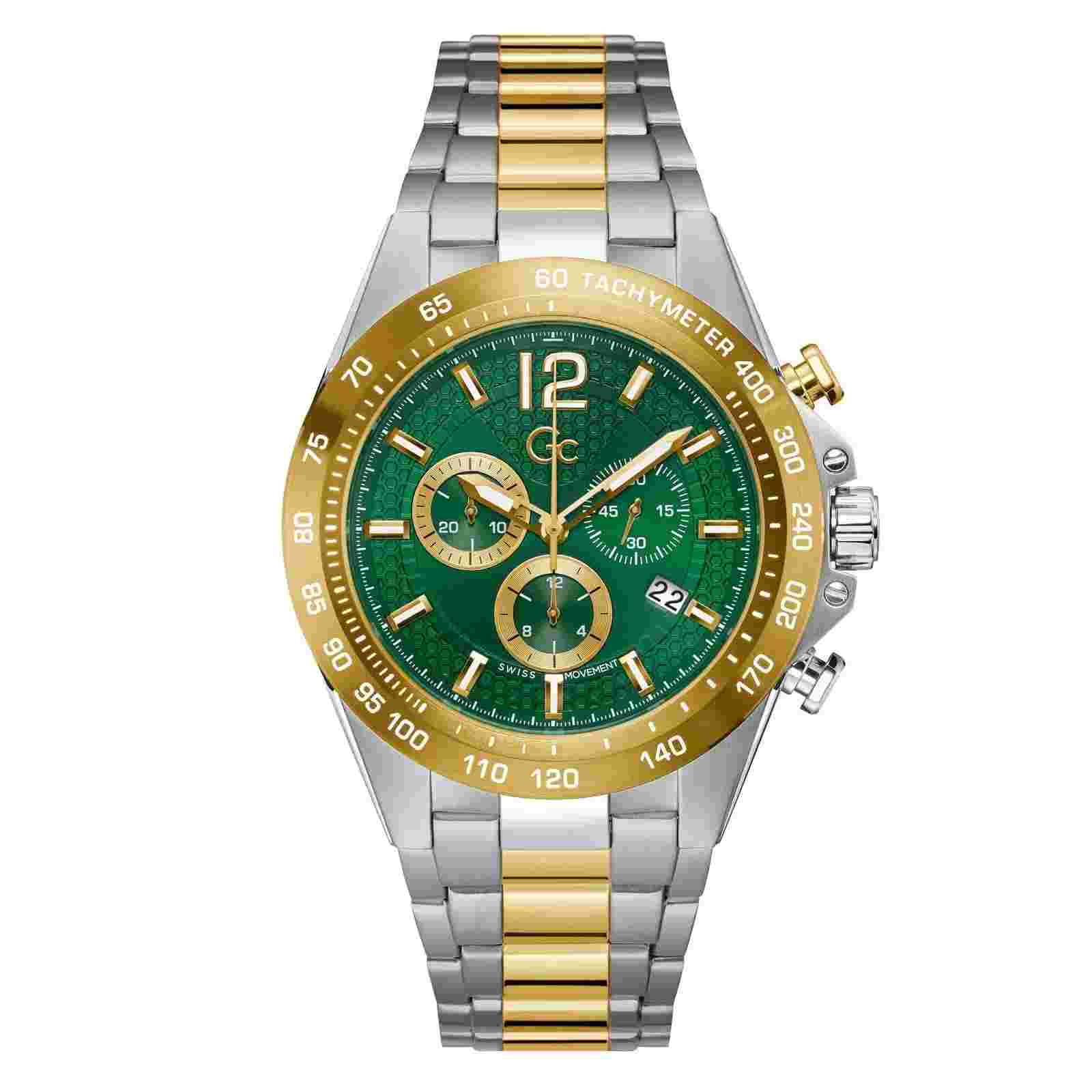 Gc Audacious Men's Green Watch Z07008G9MF
