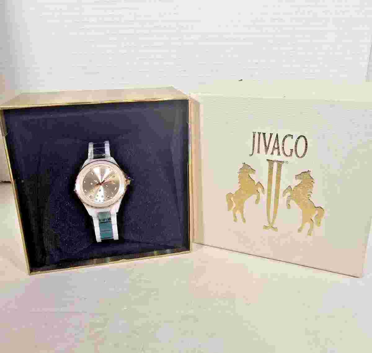 JIVAGO Womens Sky Silver Dial Watch - JV2416 NEW IN BOX w/PROTECTIVE COVERING