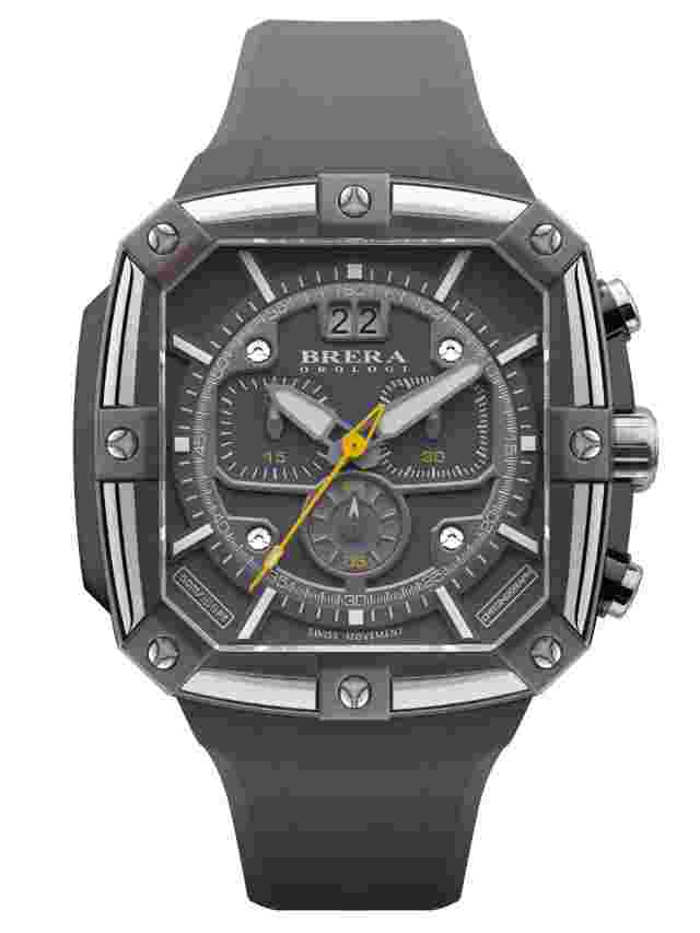 BRERA Orologi Supersportivo 46mm Square Chrono Watch BRSS2C4602