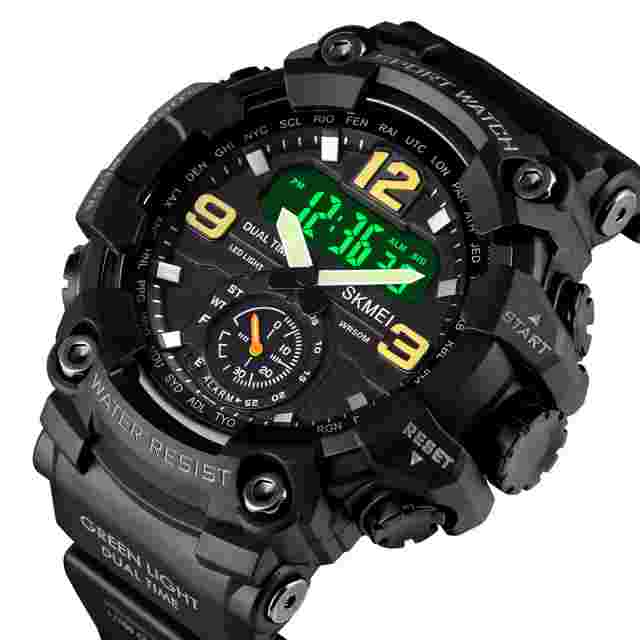 Men's Date Military Sport Digital Quartz Tactical Waterproof Shock Watch D8C9
