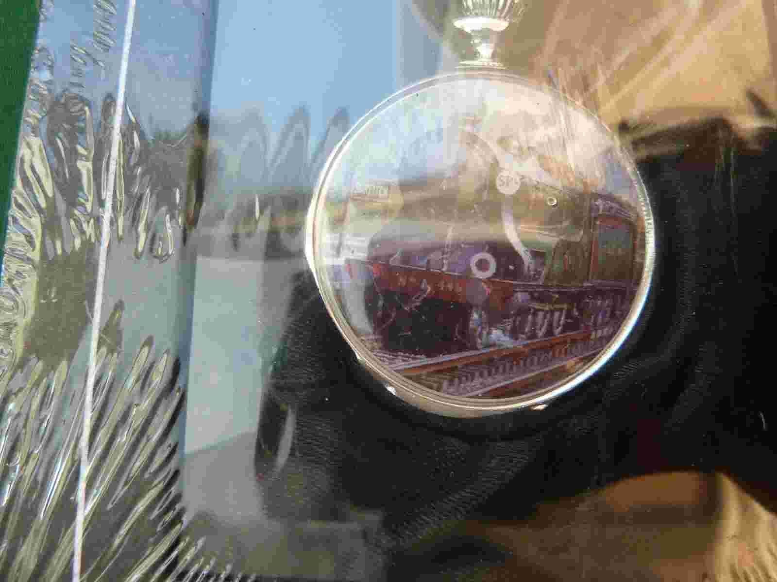 ATLAS EDITIONS "GLORY OF STEAM" SILVER PLATED POCKET WATCH - 4 645 123