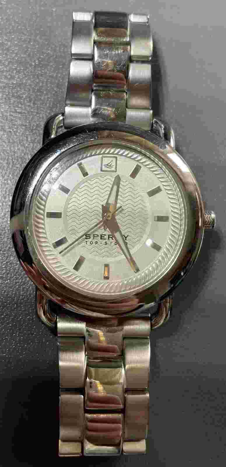 SPERRY  TOP-SIDER WATCH/ 102049 A126-13/STAINLESS STEEL (6.5” INCH WRIST)