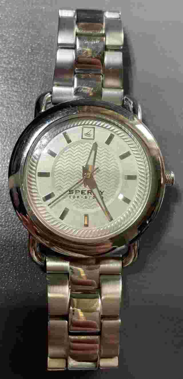 SPERRY  TOP-SIDER WATCH/ 102049 A126-13/STAINLESS STEEL (6.5” INCH WRIST)