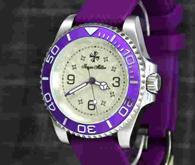Automatic Diver Watch Seiko Mod Watch Sapphire Crystal Custom Watch Personalized