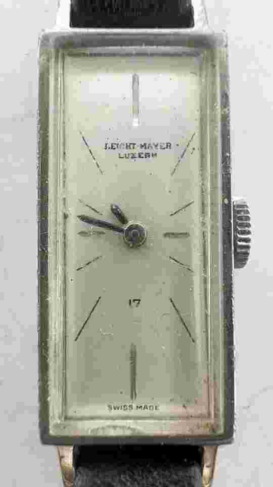VTG 1950s 11mm Leicht-Mayer Luzean (Lucerne) 17 J Women's Mechanical Watch Swiss
