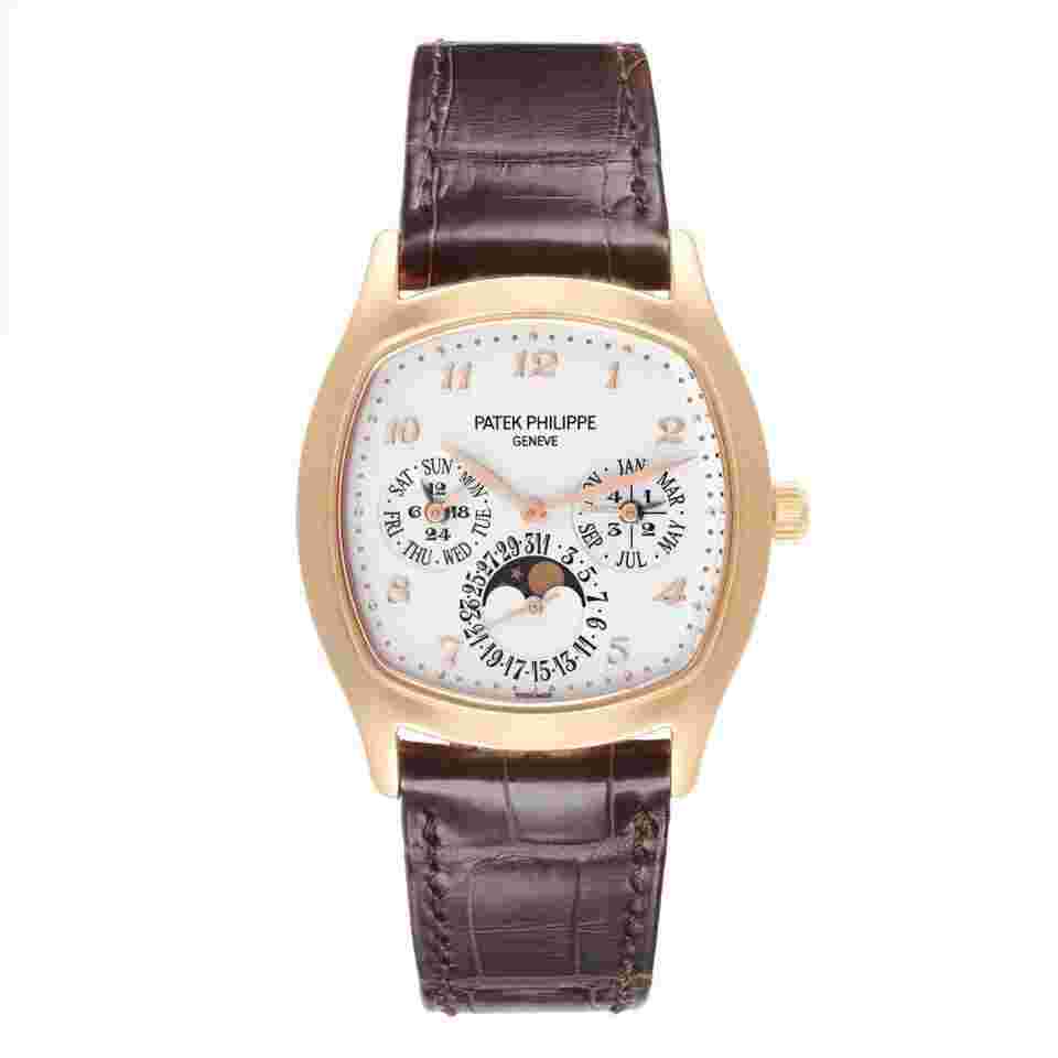 Patek Philippe Complications Perpetual Calendar Rose Gold Watch 5940 Box Papers